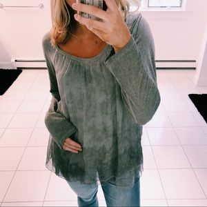PIAZZA ROMA LONG SLEEVE FLOWY TOP